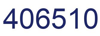 Number 406510 blue image