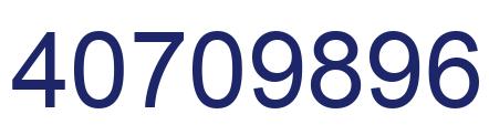 Number 40709896 blue image