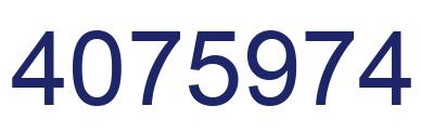 Number 4075974 blue image