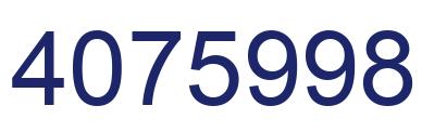 Número 4075998 imagen azul