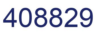 Number 408829 blue image