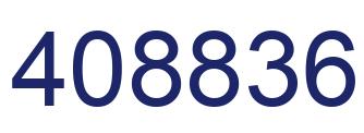 Number 408836 blue image