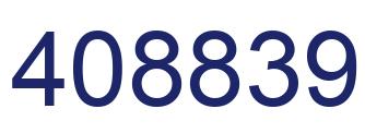 Number 408839 blue image