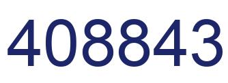 Number 408843 blue image