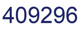 Number 409296 blue image