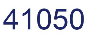 Número 41050 imagen azul
