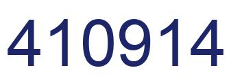 Number 410914 blue image