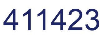 Número 411423 imagen azul