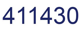 Number 411430 blue image