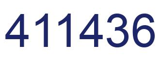 Number 411436 blue image