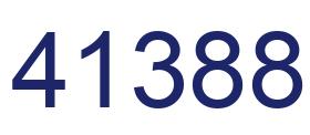 Número 41388 imagen azul