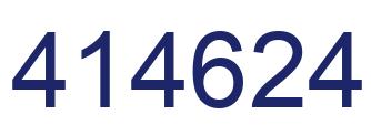 Number 414624 blue image
