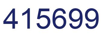 Number 415699 blue image