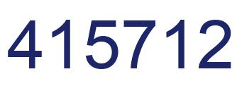 Number 415712 blue image
