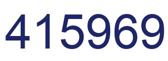 Number 415969 blue image
