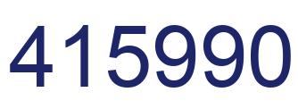Number 415990 blue image