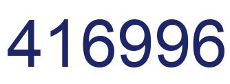 Number 416996 blue image