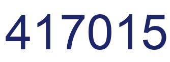Number 417015 blue image