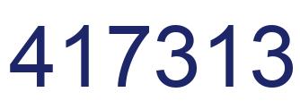 Número 417313 imagen azul