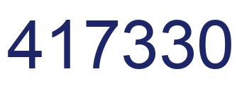 Number 417330 blue image