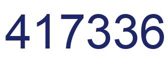Number 417336 blue image