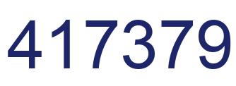 Número 417379 imagen azul