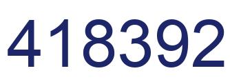 Número 418392 imagen azul