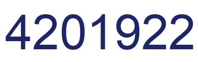 Número 4201922 imagen azul
