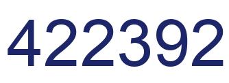 Number 422392 blue image