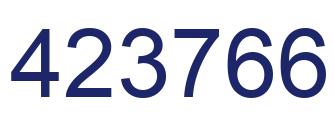 Number 423766 blue image