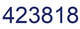 Number 423818 blue image
