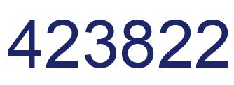 Number 423822 blue image