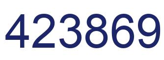 Number 423869 blue image