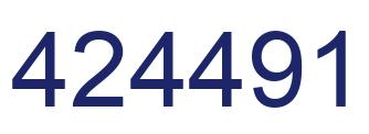 Number 424491 blue image