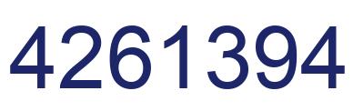 Número 4261394 imagen azul