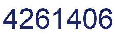 Número 4261406 imagen azul