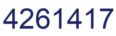 Número 4261417 imagen azul