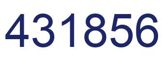 Number 431856 blue image