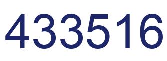 Number 433516 blue image
