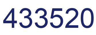 Number 433520 blue image