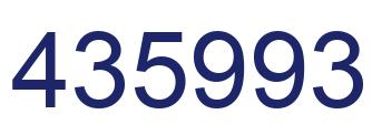 Number 435993 blue image
