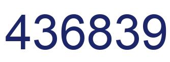 Número 436839 imagen azul