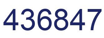 Número 436847 imagen azul