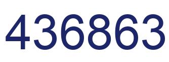 Número 436863 imagen azul