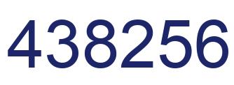 Number 438256 blue image