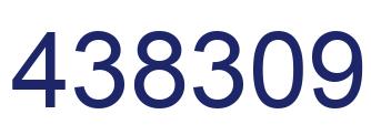 Number 438309 blue image