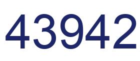 Number 43942 blue image