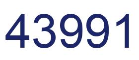 Número 43991 imagen azul