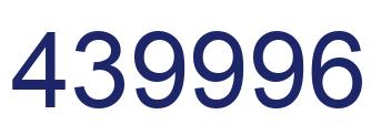 Number 439996 blue image