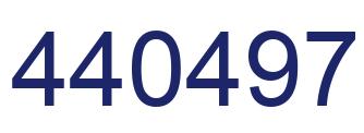 Number 440497 blue image